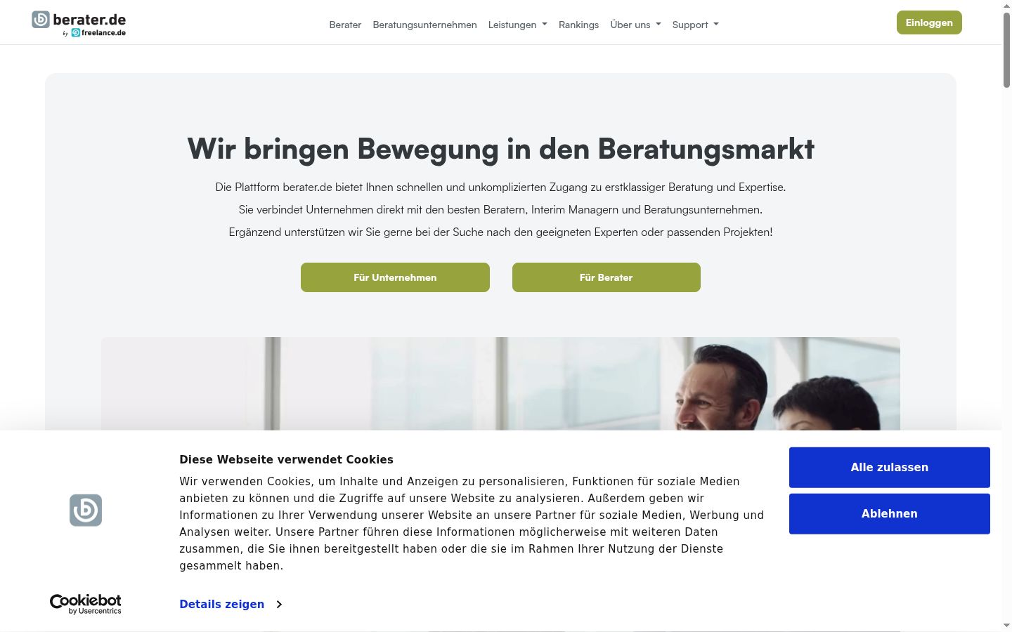 Sutikimo reklamjuostės, rodytos prieš bet kokią sąveiką, ekrano kopija