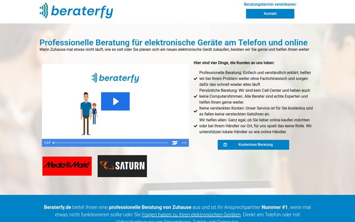 Ekrano kopija beraterfy.de