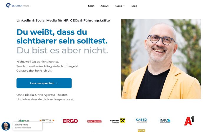 Screenshot of beraterkreis.at