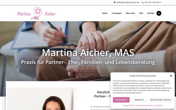 Screenshot of beratung-aicher.at
