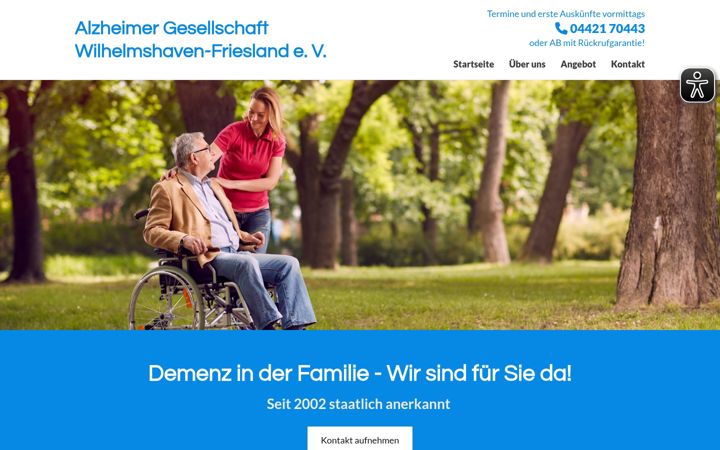 Screenshot of beratung-alzheimeretc.de