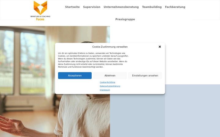 Captura de pantalla de beratung-coaching-fuchs.de