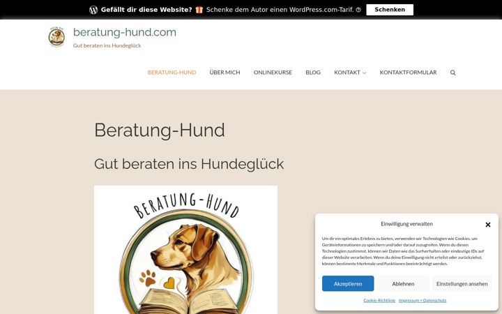 Screenshot of beratung-hund.com