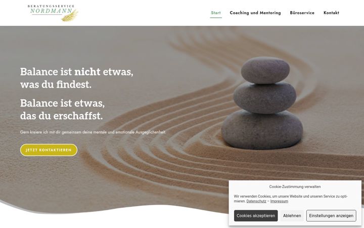 Screenshot of beratung-nordmann.de