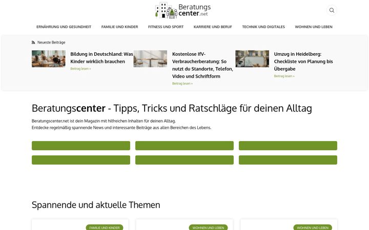Screenshot of beratungscenter.net