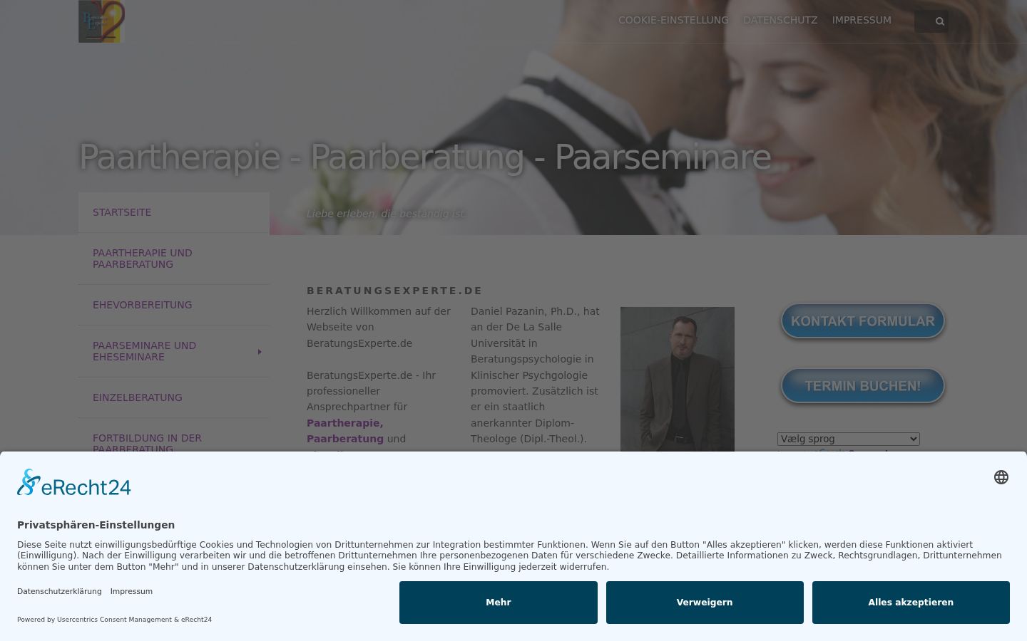 Képernyőkép a bármilyen interakció előtt megjelenő hozzájárulási bannerről