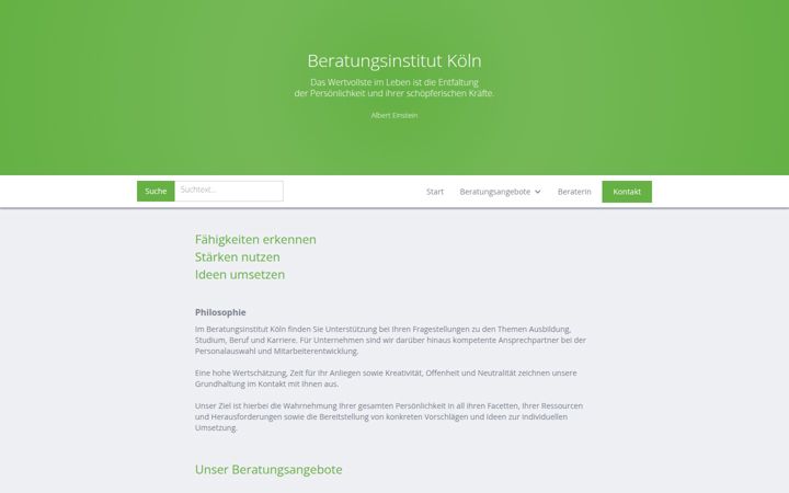 Screenshot of beratungsinstitut.koeln