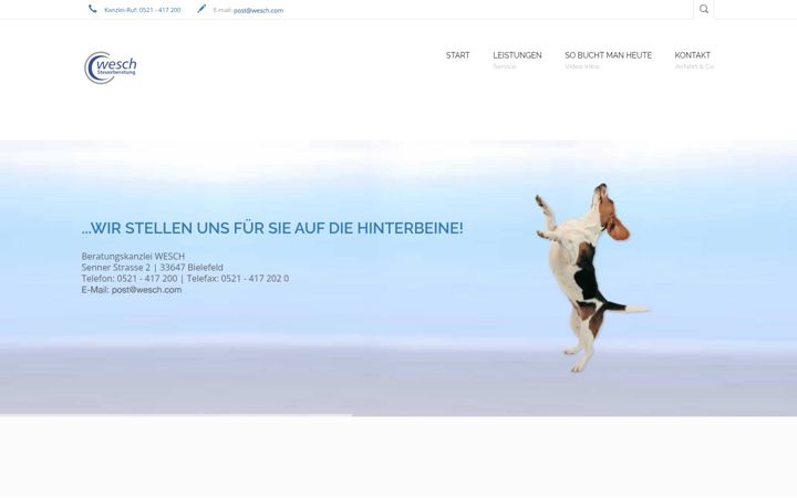 Screenshot of beratungskanzlei-wesch.de