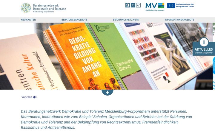 Screenshot ta' beratungsnetzwerk-mv.de