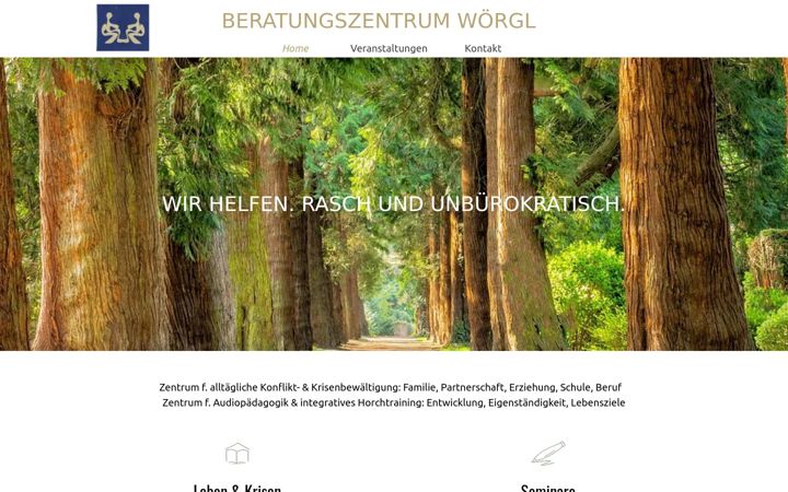 Screenshot of beratungszentrum-tirol.at