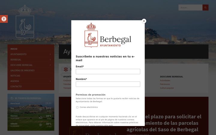 Captura de pantalla de berbegal.org