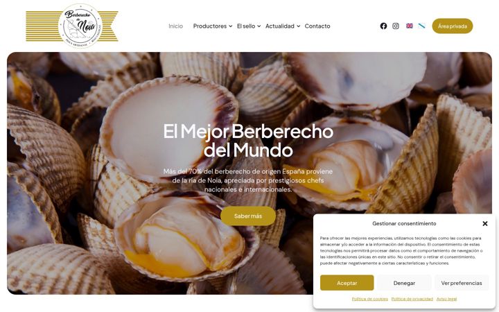 Screenshot of berberechodenoia.com