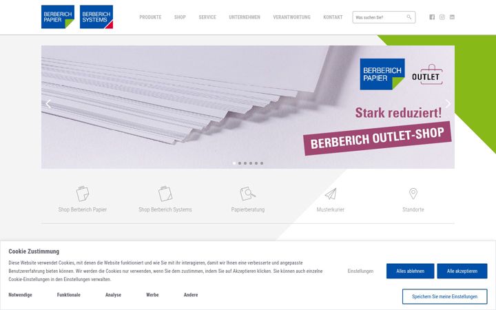 Screenshot of berberich-papier.at