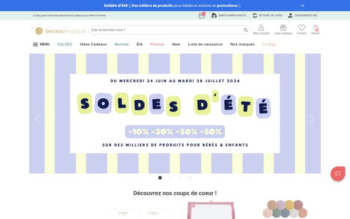 Screenshot of berceaumagique.com
