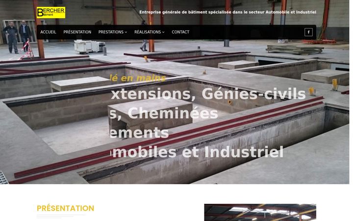 Screenshot of bercher-batiment.fr
