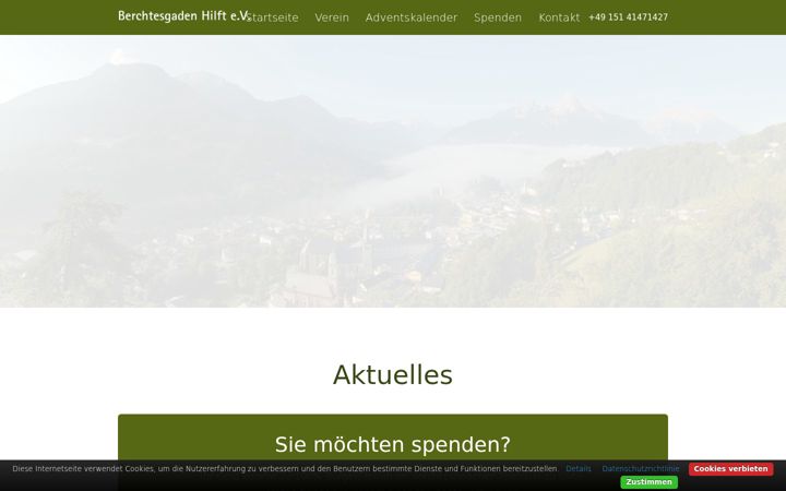 Screenshot of berchtesgaden-hilft.de