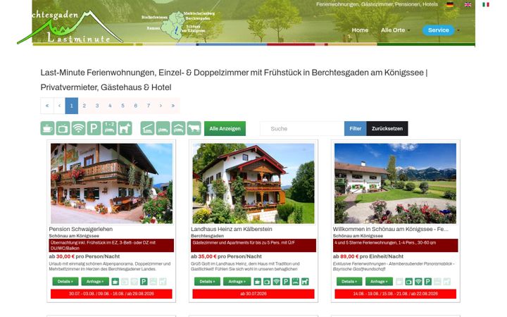 Captură de ecran a berchtesgaden-last-minute.de