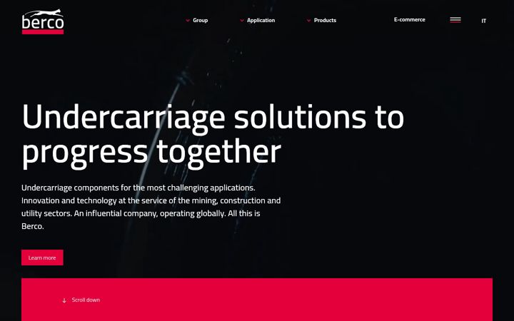 Screenshot of berco.com