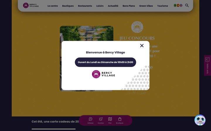 Screenshot of bercyvillage.com