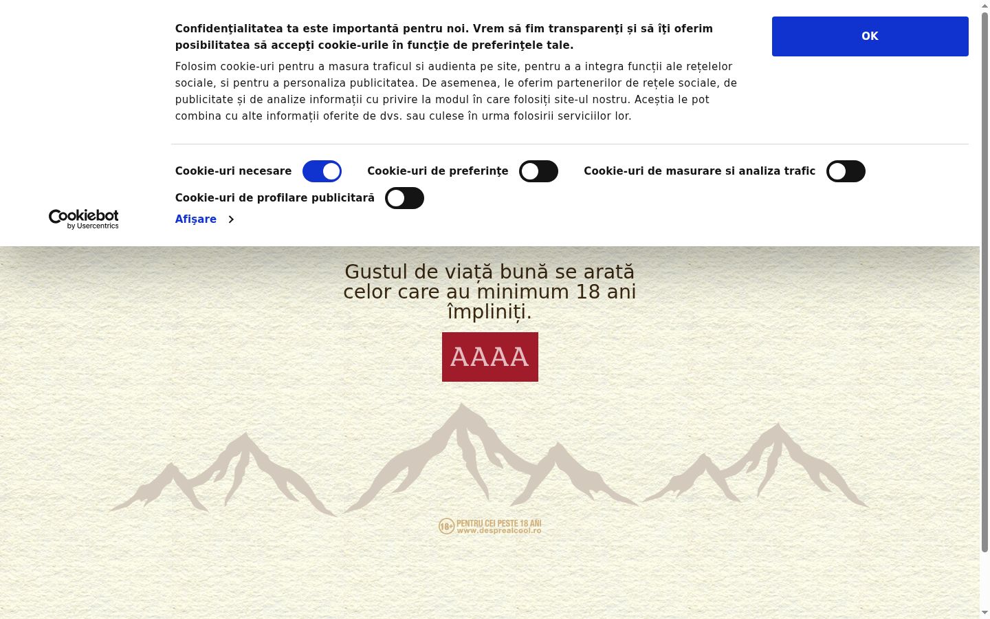 Screenshot tal-banner tal-kunsens muri qabel kwalunkwe interazzjoni