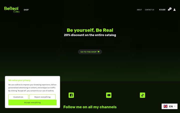 Screenshot of berealermes.com