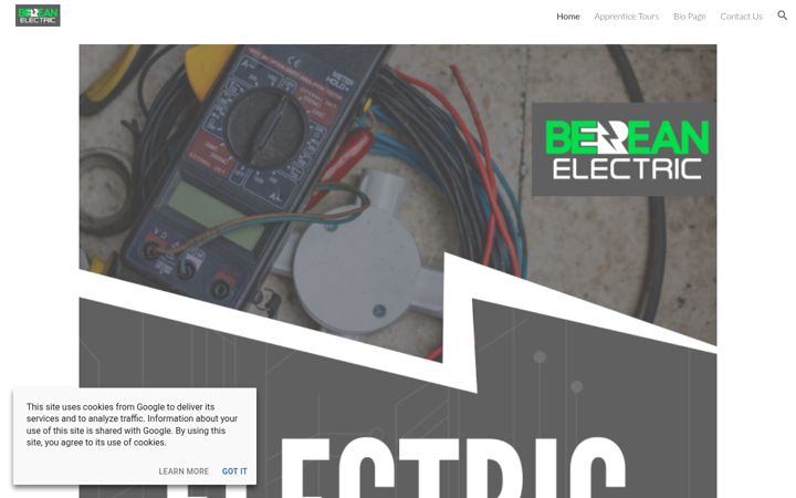 Screenshot of bereanelectric.com