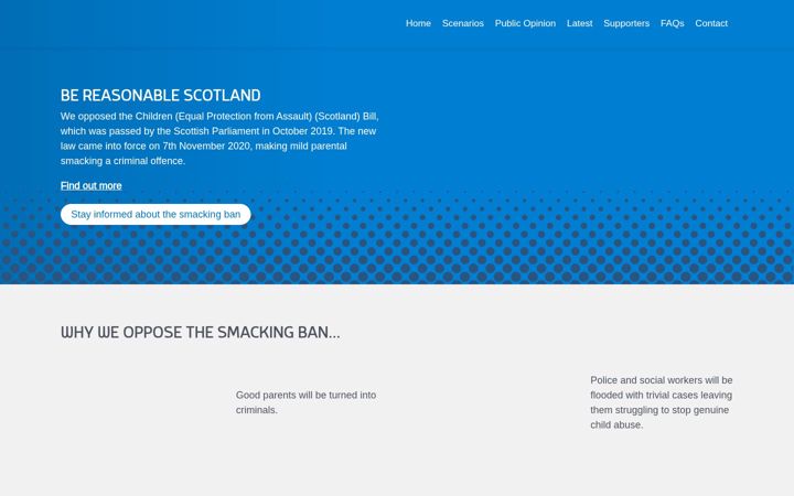 Captura de pantalla de bereasonablescotland.org