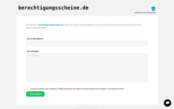 Screenshot of berechtigungsscheine.de