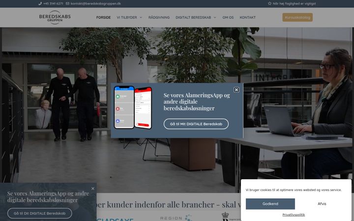 Screenshot of beredskabsgruppen.dk