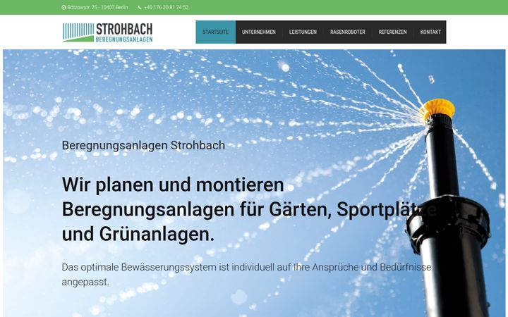 Captura de pantalla de beregnungsanlagen-strohbach.de