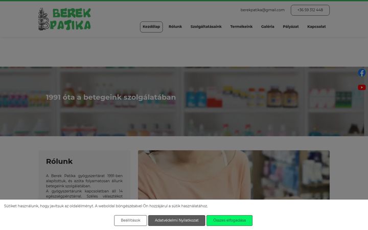 Screenshot of berekpatika.hu