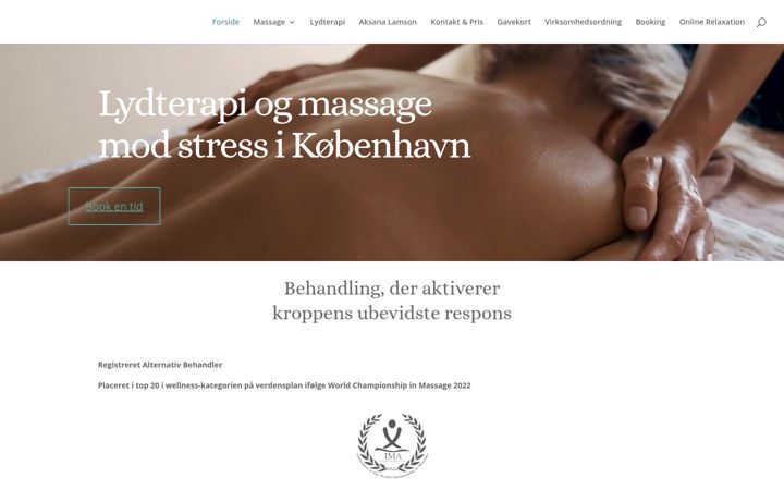 Screenshot of berelaxed.dk
