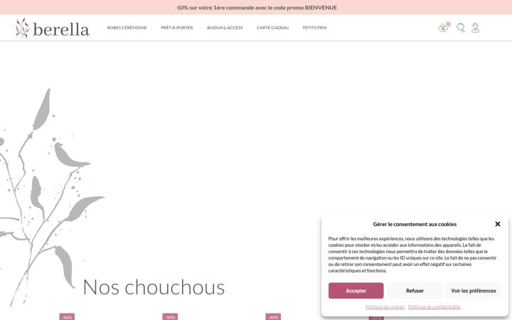 Screenshot von berella.fr