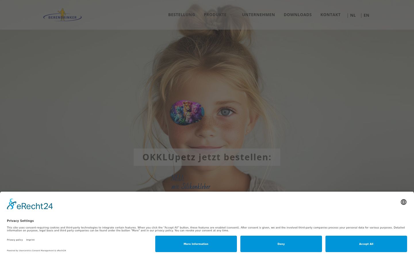 Snímek obrazovky baneru souhlasu zobrazeného před jakoukoli interakcí
