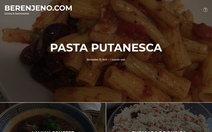 Screenshot of berenjeno.com