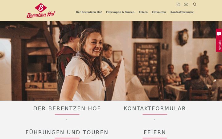 Screenshot of berentzen-hof.de