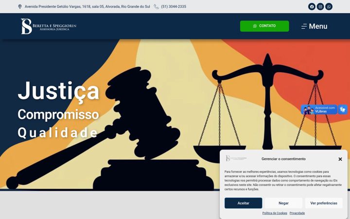 Skjermbilde av berettaspeggiorin.com.br
