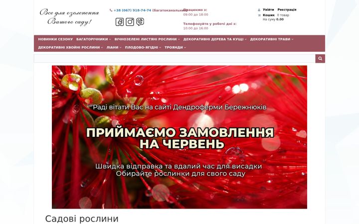 Screenshot of berezhnjuk.com.ua