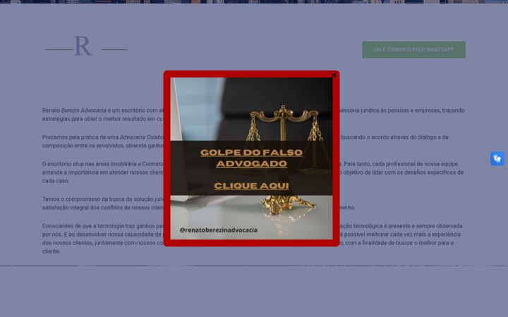 Screenshot van berezin.adv.br