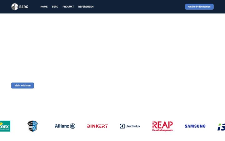 Screenshot of berg-ag.ch