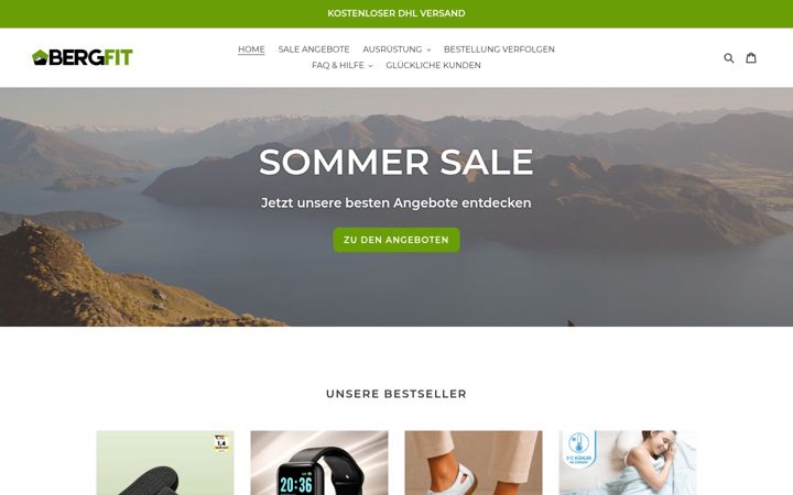 Screenshot of berg-fit.de