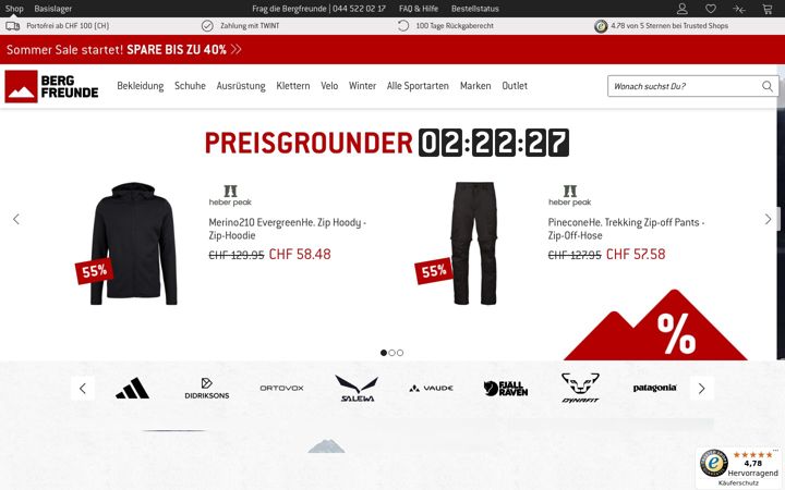 Screenshot of berg-freunde.ch