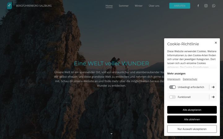 Screenshot of berg-fuehrer.com