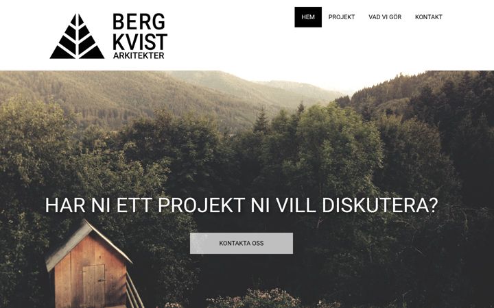 Screenshot of berg-kvist.se