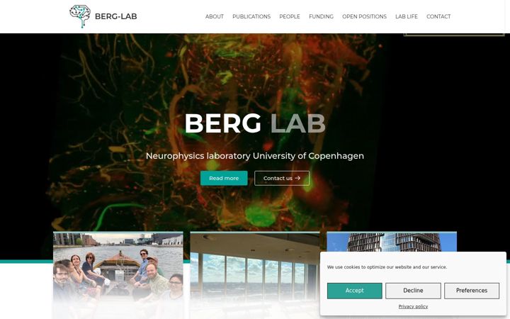 Screenshot of berg-lab.net