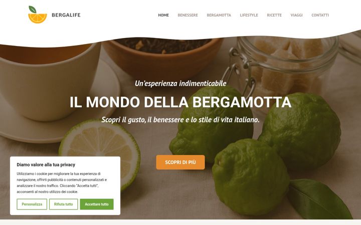 Screenshot of bergalife.com