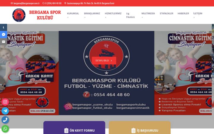 Ekrānuzņēmums no bergamaspor.com.tr