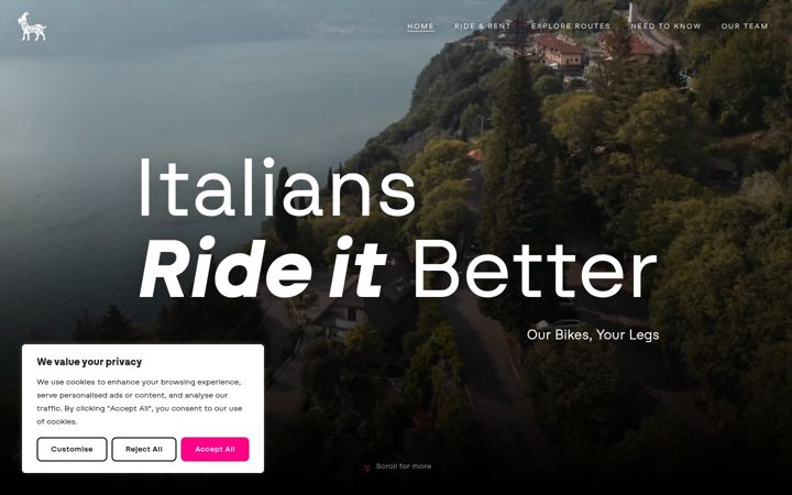 Screenshot of bergamocycling.com