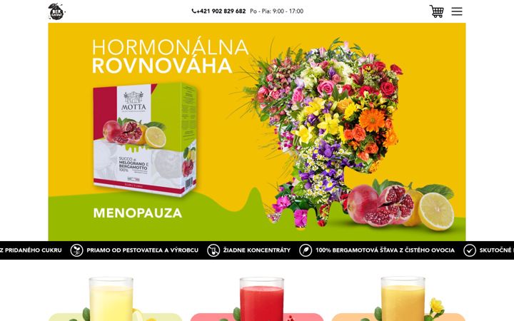 Snímek obrazovky bergamot.bio