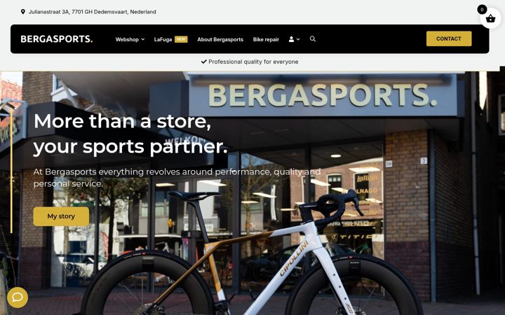 Screenshot of bergasports.com
